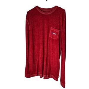 Magellan Men's Outdoors Soft Classic Fit Pullover Shirt in Red Size XL